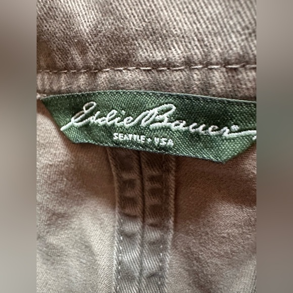 Eddie‎ Bauer Brown Military Style Field Jacket Coat Women size XSP - Picture 6 of 11